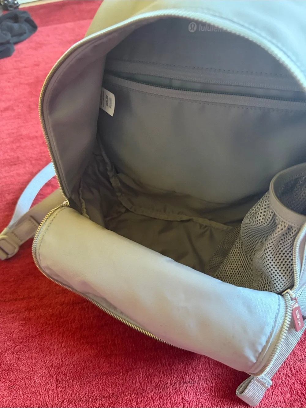 Lululemon City Adventurer  Light Gray Backpack